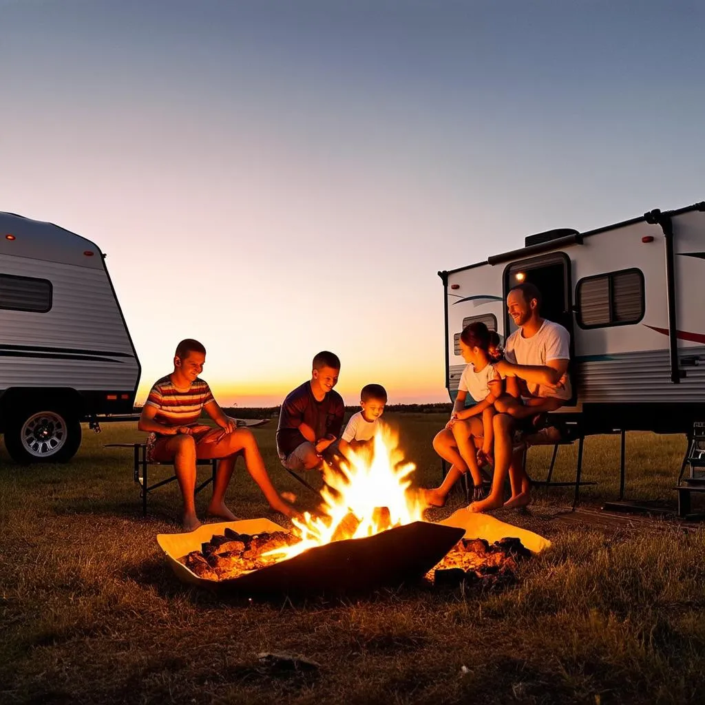 Camping with a travel trailer